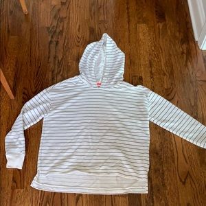 Semi-cropped Stripped Hoodie